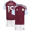 Conjunto (Camiseta+Pantalón Corto) Aston Villa Diaby 19 Primera Equipación 2024-25 - Niño